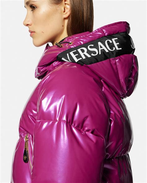 versace jeans fur coat|versace puffer jacket.